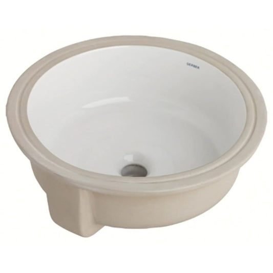 Luxoval™ Under Mount Lavatory Sink, ADA, 16 x 16 x 6-7/8 in, Vitreous China, White