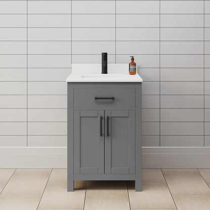Beckett Single Bathroom Vanity - 24W x 35H x 22D