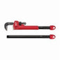 OVERBITE JAW Adaptable Pipe Wrench, 21.8 in OAL, Hook Jaw, Steel Handle