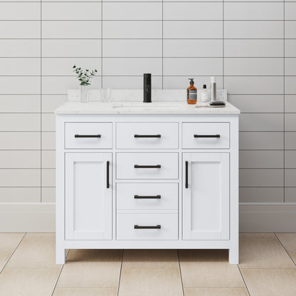 Beckett Single Bathroom Vanity - 42W x 35H x 22D