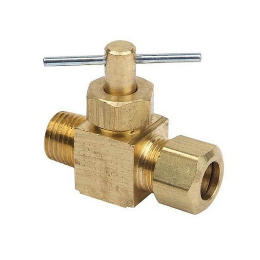 Needle Valve, 1/4 in, Brass