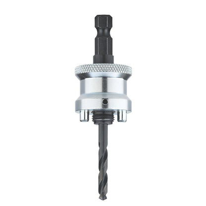 Standard Hole Saw Arbor, 1/2 in, 1/4 in, Pilot Drill, Steel