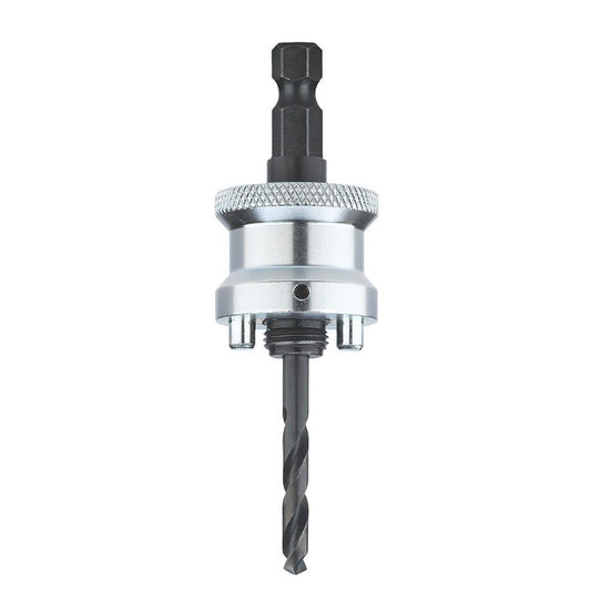 Standard Hole Saw Arbor, 1/2 in, 1/4 in, Pilot Drill, Steel