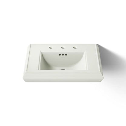 Memoirs Classic 24" Fireclay Pedestal Bathroom Sink with 3 Holes Drilled and Overflow