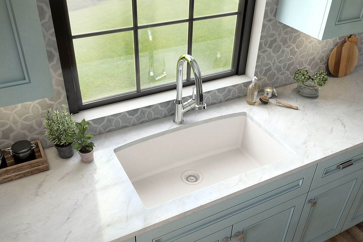 White Quartz Single Bowl 3219