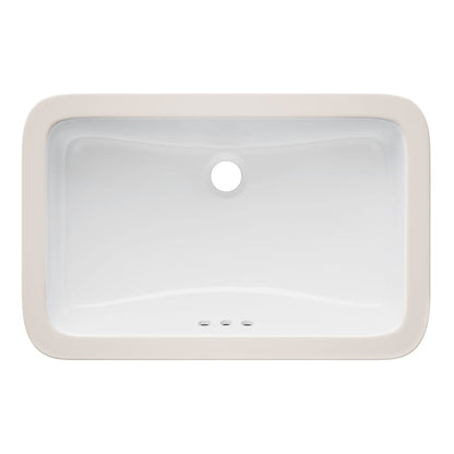 Norris 21" Rectangular Vitreous China Undermount Bathroom Sink with Overflow