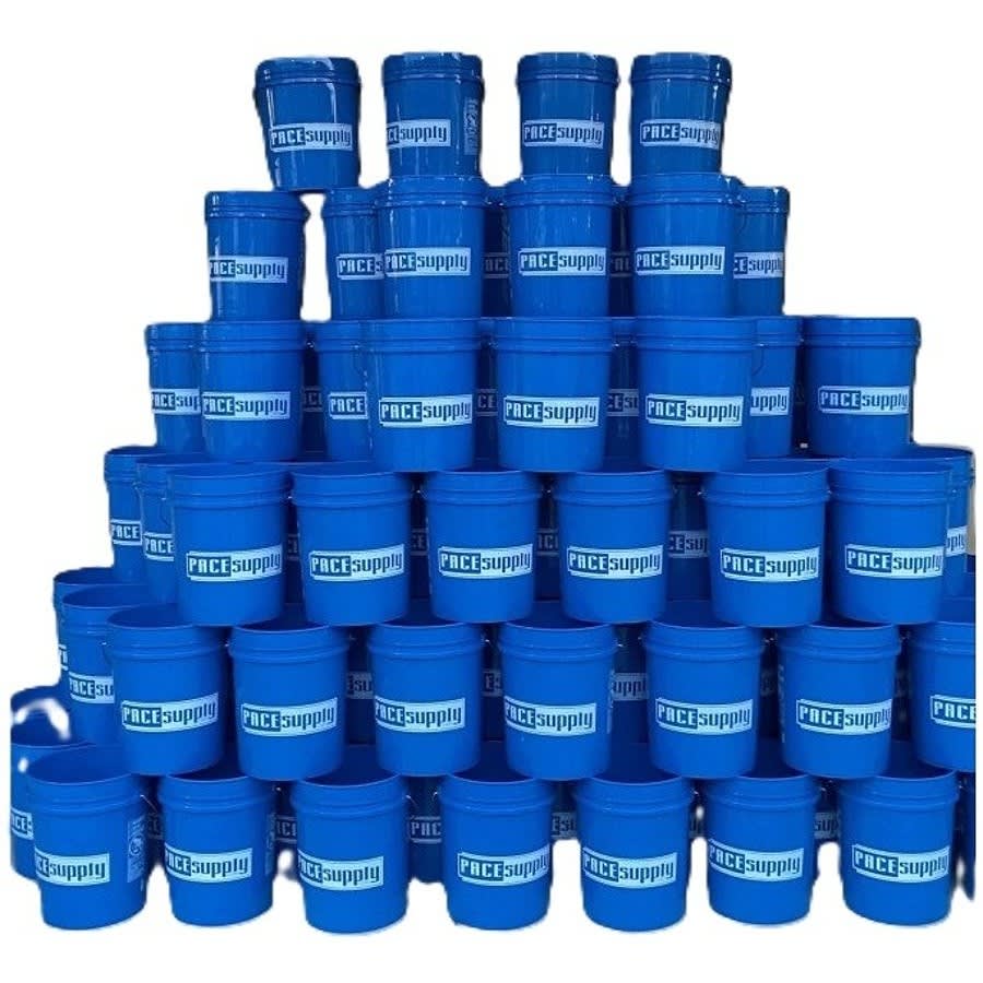 5 gal, Blue Bucket With Pace Logo