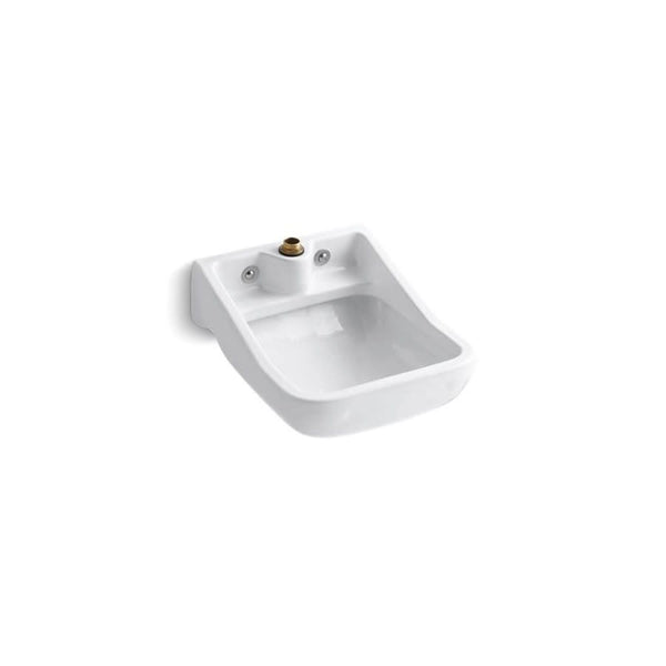 Camerton™ Service Sink, 1 Basin, Wall Mount, 1-Hole, Vitreous China, White