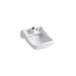Camerton™ Service Sink, 1 Basin, Wall Mount, 1-Hole, Vitreous China, White