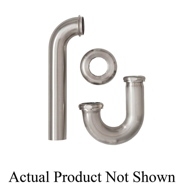 Tubular P-Trap, 1-1/2 x 1-1/4 in, 17 ga, Satin Nickel