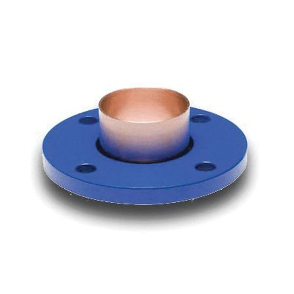 Copper Flange Adapter, 8 in, C x Bolt Pattern, Copper/Plated Steel