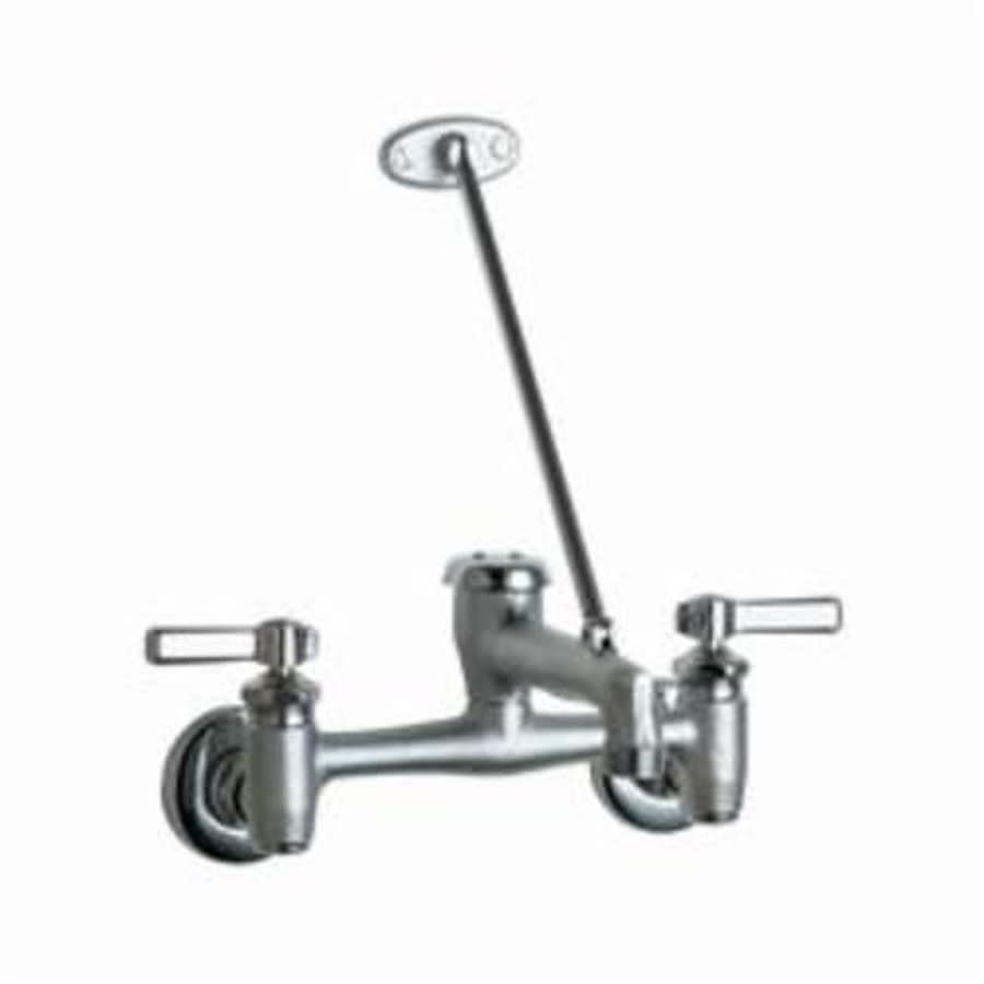 Utility Sink Faucet, Wall Mount, ADA, Lever Handle, Polished Chrome