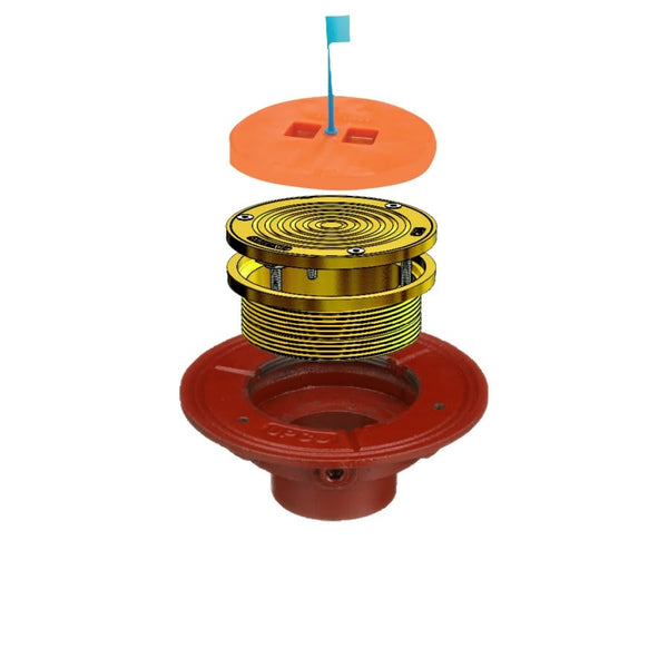 Cleanout Cover, 5 in, Round, Nickel Bronze