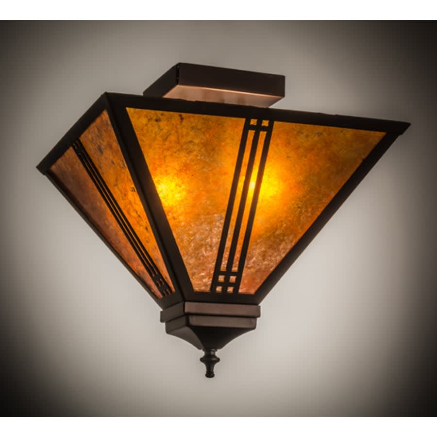 Prairie Loft 2 Light 19" Wide Semi-Flush Ceiling Fixture