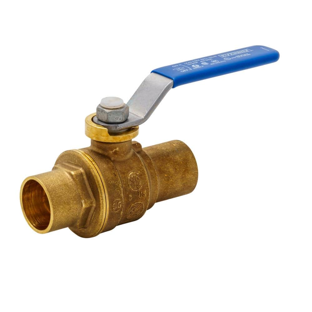 3/4 in. Brass Sweat x Sweat Full Port Ball Valve