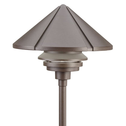 Six Groove 10" 1-Tier Metal Halide Path or Bollard Light