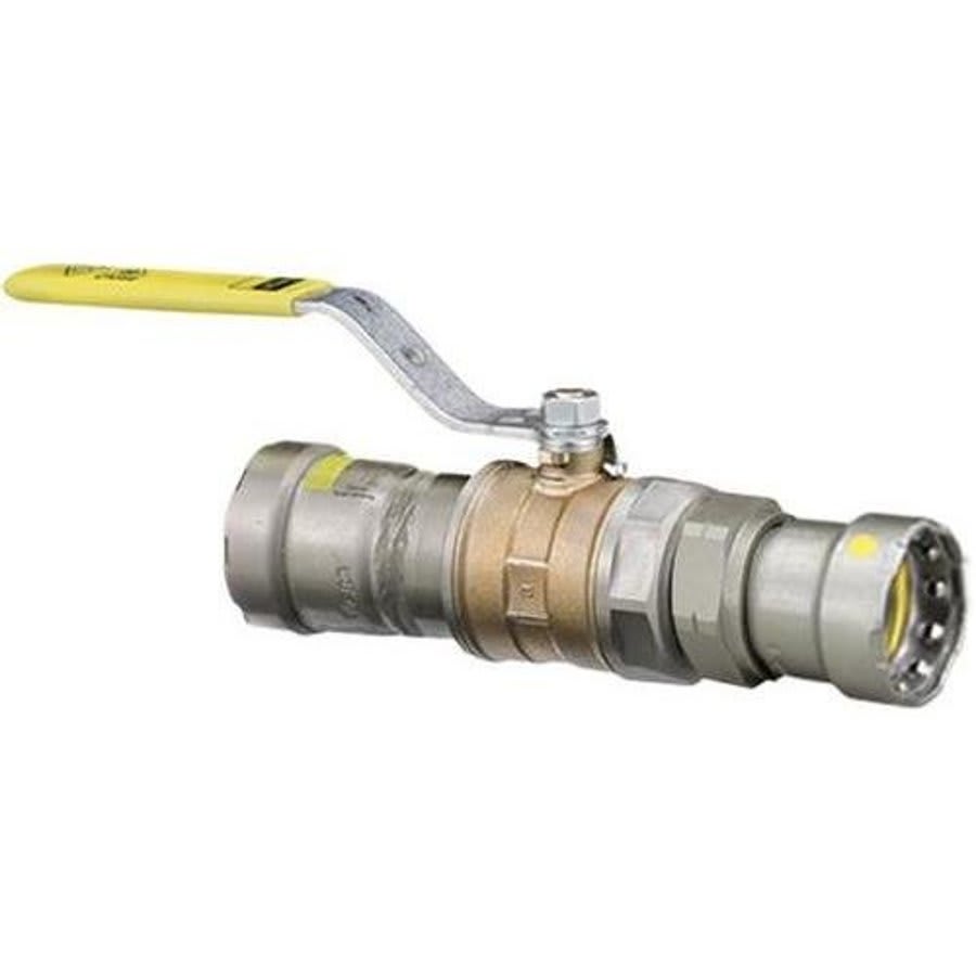 1-Piece Ball Valve, 1/2 in, Union Press, Full Port, Stainless Steel Ball, Bronze