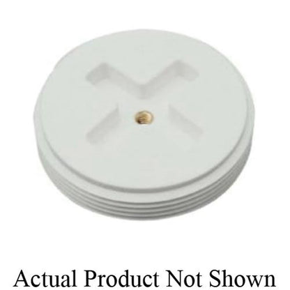 DWV Countersunk Plug, 6 in, MNPT, Polypropylene