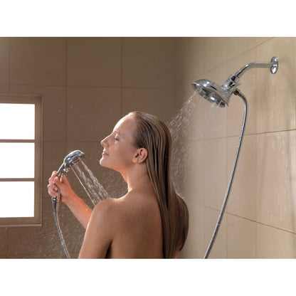 Universal Showering 2.5 GPM Multi Function 2-in1 In2ition Shower Head and Hand Shower with Magnetic Docking and H2Okinetic Technology