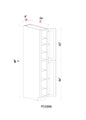 Pantry Cabinet - 09"W x 96"H x 24"D - 1D