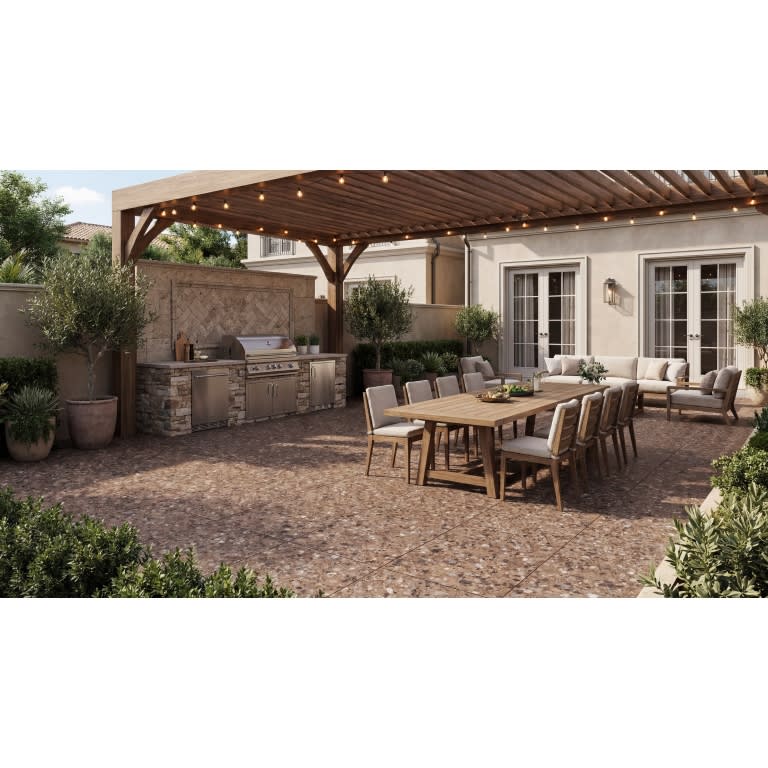 MILZETTI PEBBLE COCOA BR 24X47