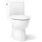 Reach 1.28 GPF One-Piece Compact Elongated Chair Height Toilet with Skirted Trapway and Left Hand Trip Lever - Seat Included