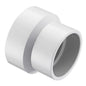 Reducer Coupling, 12 x 6 in, Hub, DWV, PVC