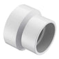 Reducer Coupling, 4 x 3 in, Hub, DWV, PVC