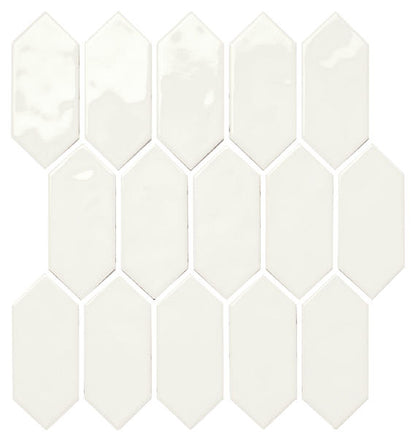Mythology Santorini Rectangle, Undulated 4X12 Glossy