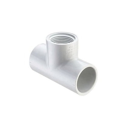 Tee, 1-1/4 in, Socket x FNPT, SCH 40/STD, PVC