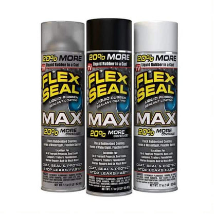 Flex Seal MAX Clear 17 oz. Aerosol Liquid Rubber Sealant Coating (4-Pack)