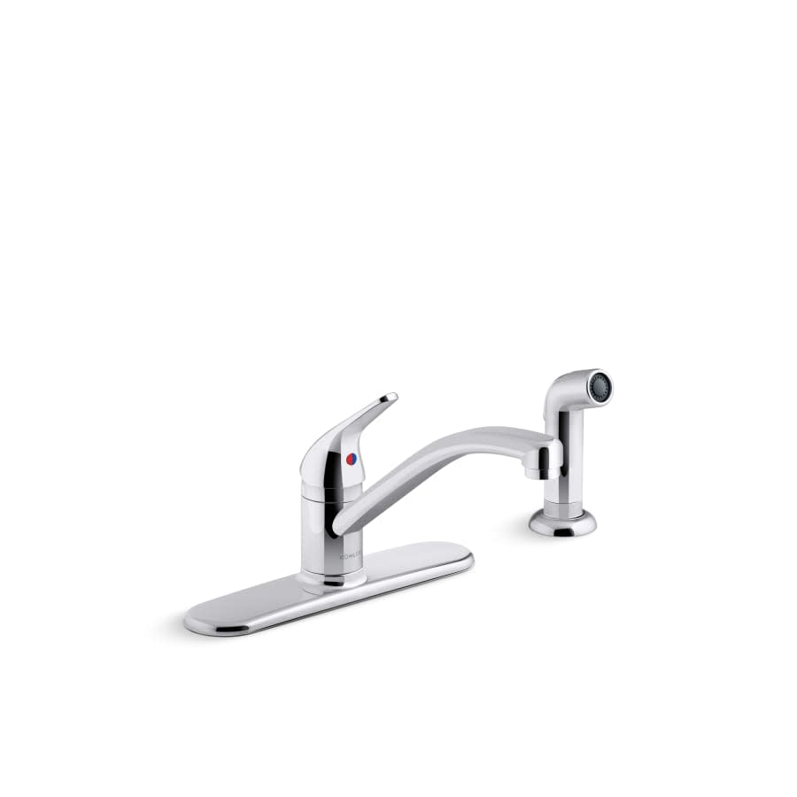 Jolt 1.5 GPM Single Hole Kitchen Faucet - Includes Side Spray Escutcheon