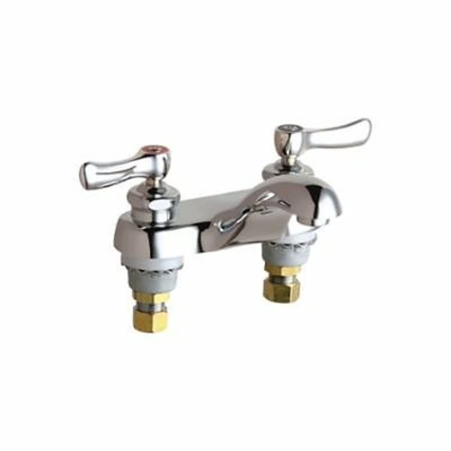 Centerset Lavatory Faucet, ADA, 2 Handle, 2-Hole, 0.5 gpm, Polished Chrome
