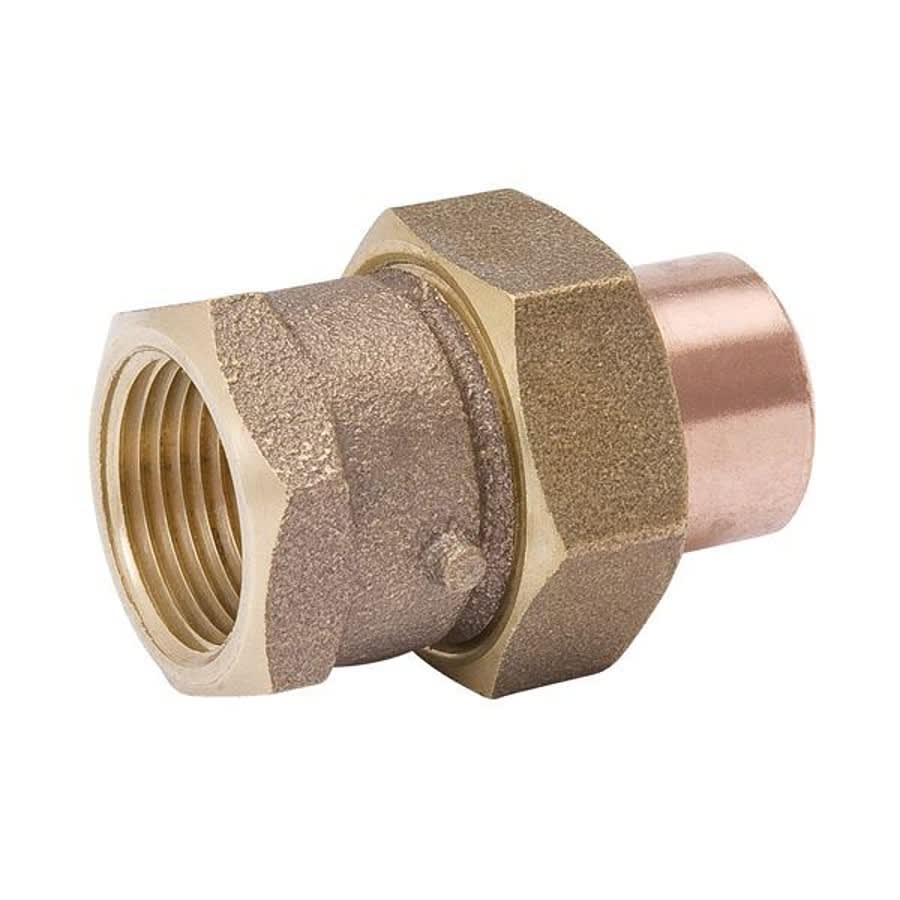Union, 1-1/4 in, C x FNPT, Copper