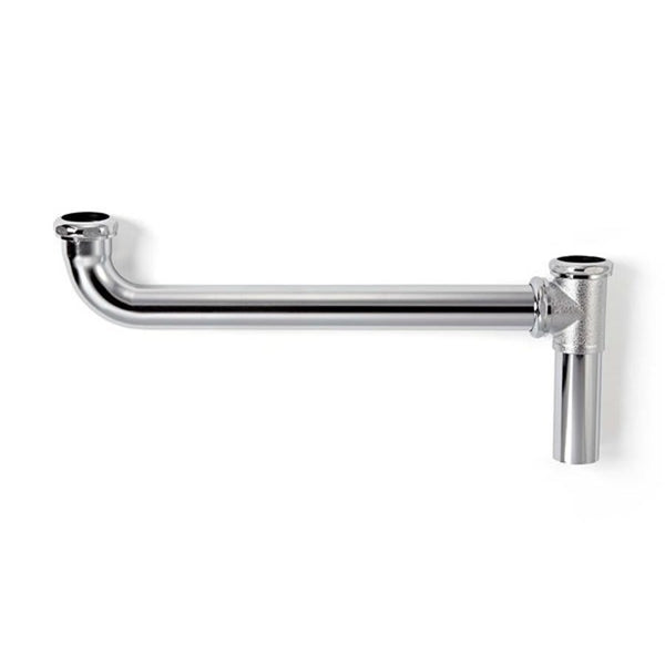 Continuous Waste, End Outlet, 1-1/2 in, Brass, 20 ga, Polished Chrome