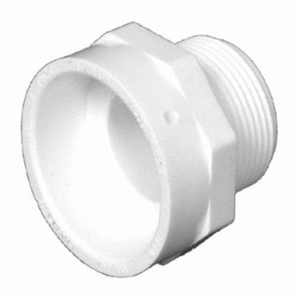 Male Adapter, 4 in, Hub x MNPT, DWV, PVC