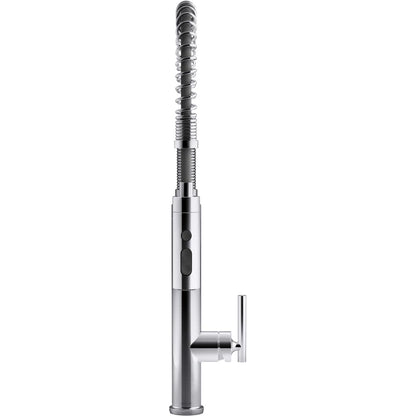 Purist 1.5 GPM Single Hole Pre-Rinse Kitchen Faucet with Sweep Spray, DockNetik, and MasterClean Technologies