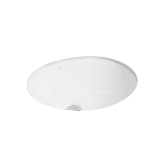 Wescott® Under Mount Lavatory Sink, ADA, 19-1/16 x 7-7/8 x 15-3/8 in, Vitreous China, White