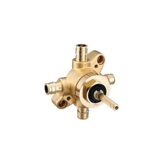 M-Pact™ M-Core™ 3-Port 3/6 Function Transfer Valve, 1/2 in, PEX Inlet x 1/2 in, PEX Outlet, Brass Body