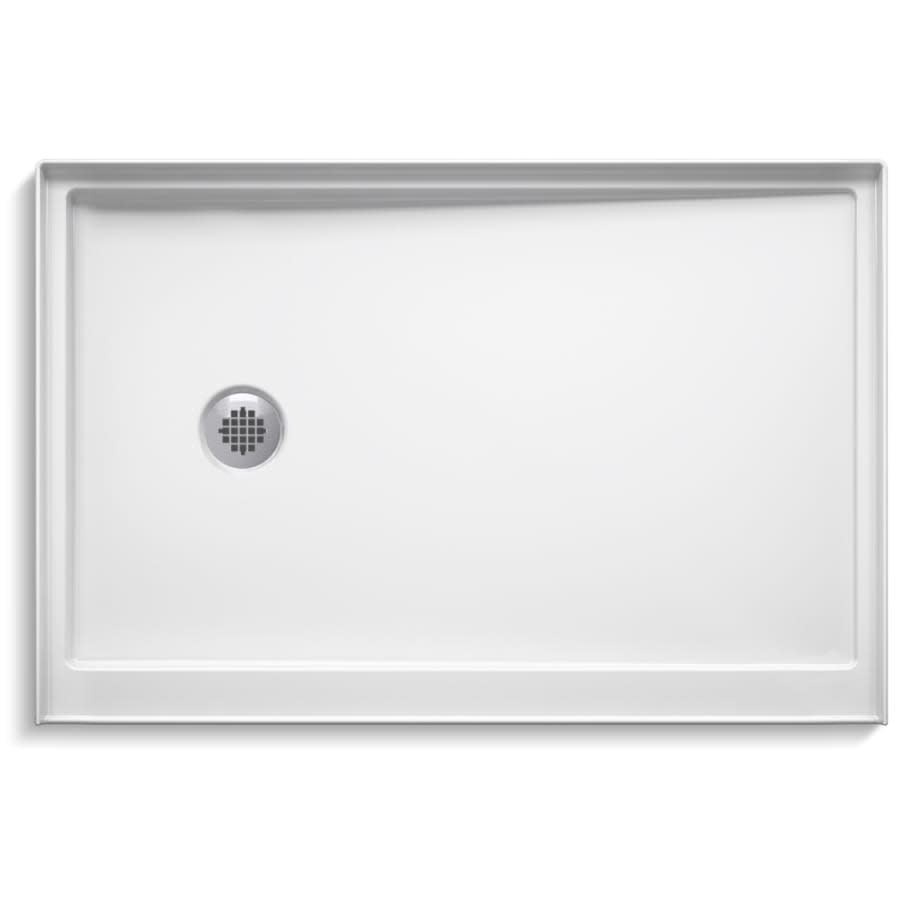 Rely 48" x 32" Rectangular Shower Base with Single Threshold and Left Drain