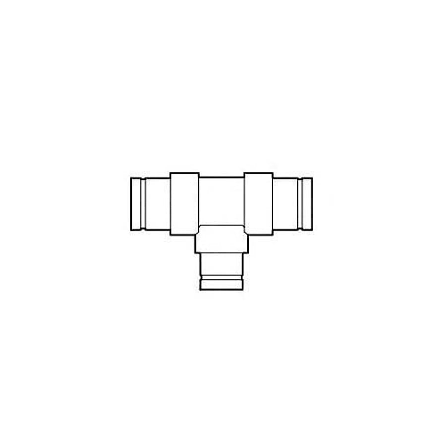Tee, 10 x 6 in, Groove, CPVC, SCH 80/XH