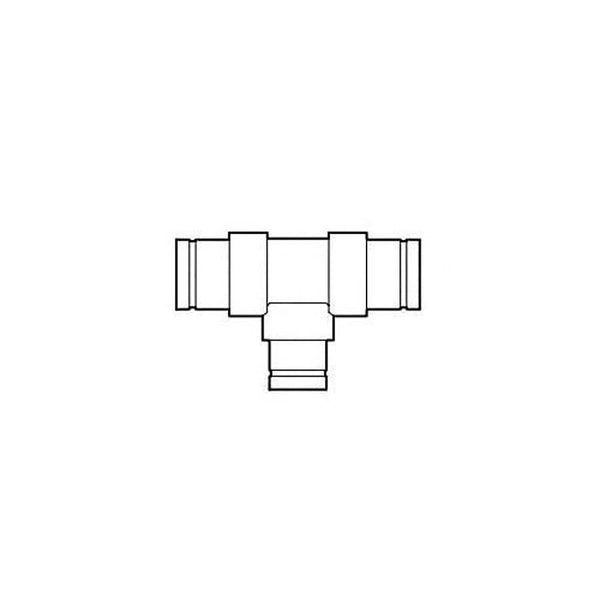 Tee, 10 x 6 in, Groove, CPVC, SCH 80/XH