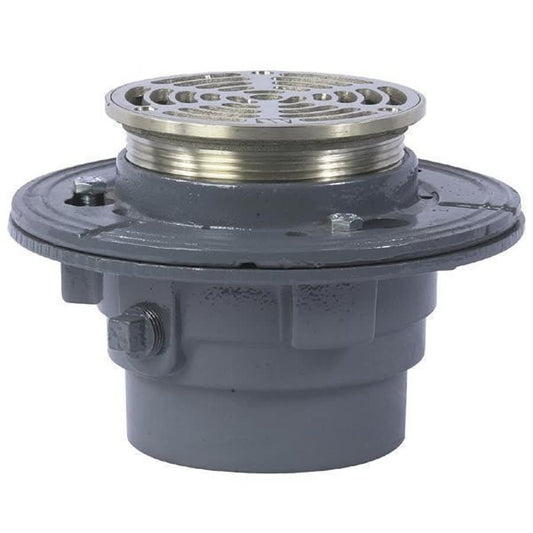 FD-100 Floor Drain Body, 3 in Outlet, No Hub