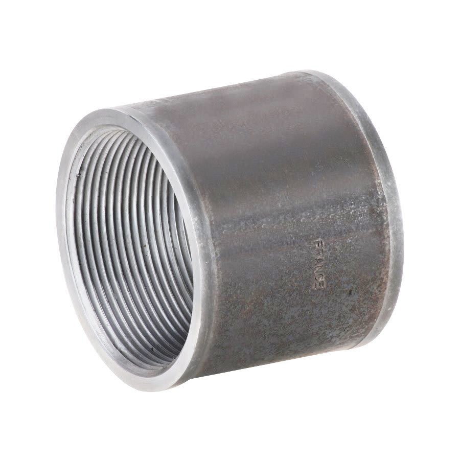 Merchant Coupling, 3/8 in, FNPT, 150 lb, Malleable Iron, Black