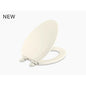 Triko™ Toilet Seat, Elongated Bowl, Closed Front, With Cover, Wood, Biscuit