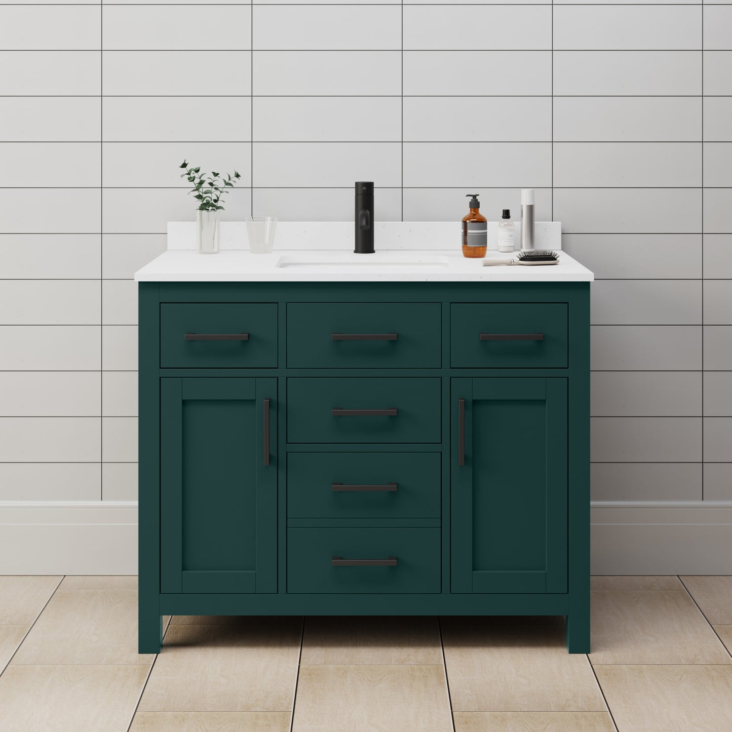 Beckett Single Bathroom Vanity - 42W x 35H x 22D