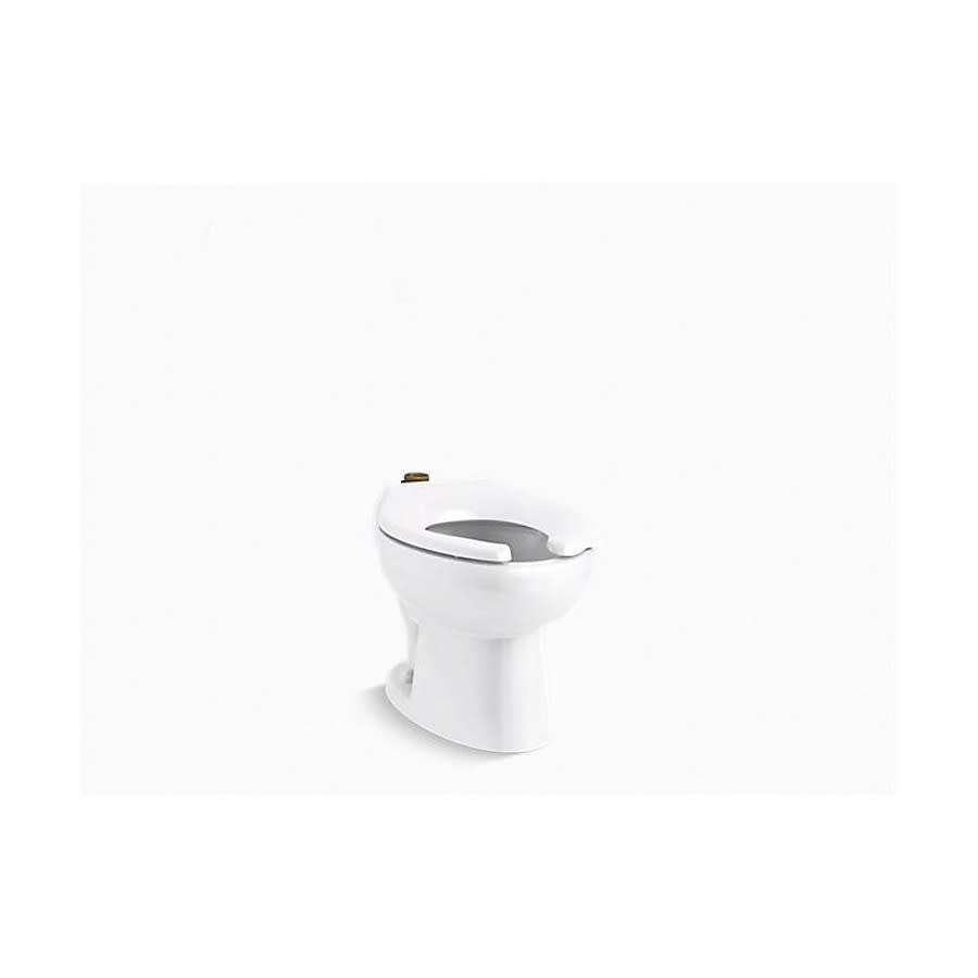 Juvenile™ Ultra Toilet Bowl, Floor Mount, 10 or 12 in Rough, ADA, Elongated, Flushometer, White