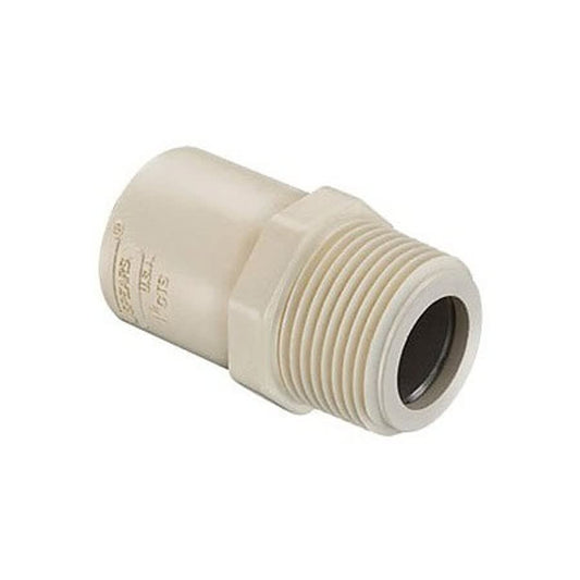 Male Adapter, 3/4 in, Socket x MNPT Stainless, SCH 40/STD, CPVC