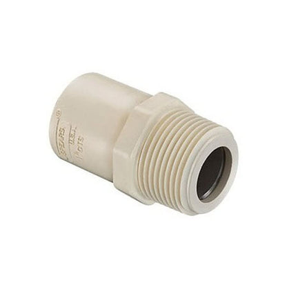 Male Adapter, 1 in, Socket x MNPT Stainless, SCH 40/STD, CPVC