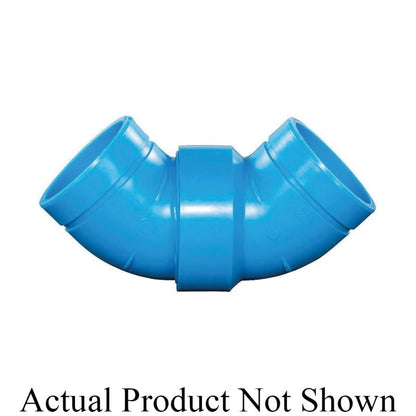 Blueline™ Acid Waste Long Turn 90 deg Elbow, 3 in, Polypropylene